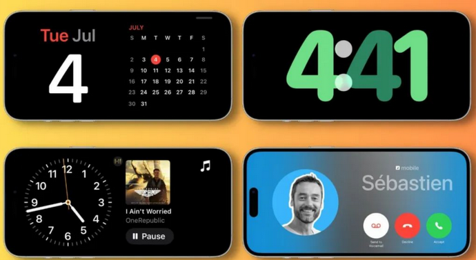 内蒙古苹果手机维修分享iOS17横屏充电待机显示有什么好处 
