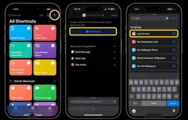 内蒙古苹果14锁屏维修店分享iPhone14升级iOS16.4后如何创建锁屏快捷方式 